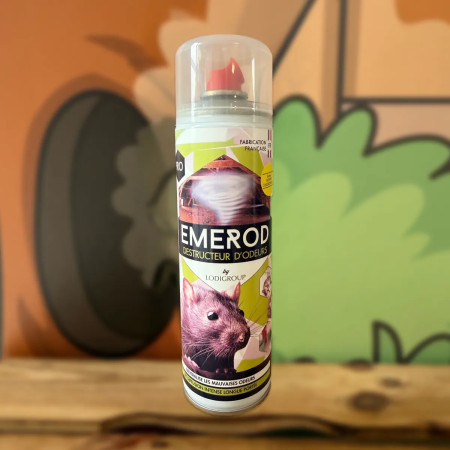 Emerod destructeur d'odeurs 500 ml  désodorisant aérosol, assainissement après nuisibles