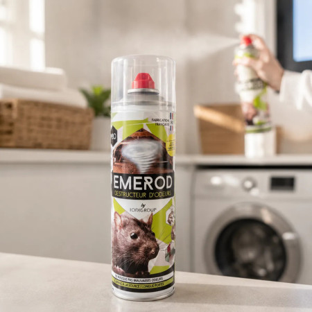 Emerod destructeur d'odeurs 500 ml  désodorisant aérosol, assainissement après nuisibles