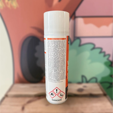 Pictogrammes et mode d'emploi aérosol insecticide Armosa 500 ml — désinsectisation professionnelle, Sarthe 72