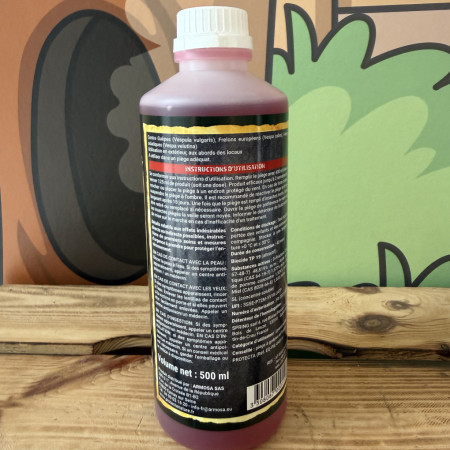 Dilution de l'attractif Protecta guêpes frelons — 4 doses dans 500 ml d'eau, compatible pièges standards
